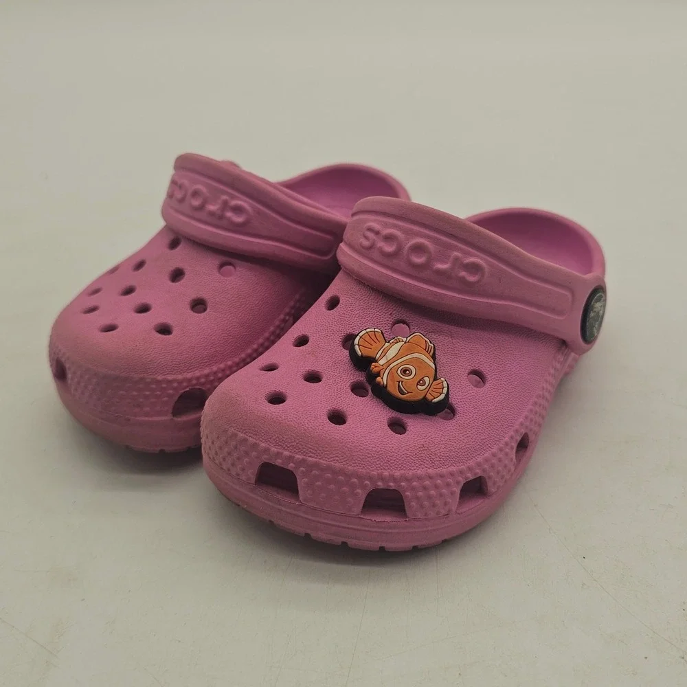 Crocs Classic Clogs Shoes Kids Size 6C Toddler Pink Sip On